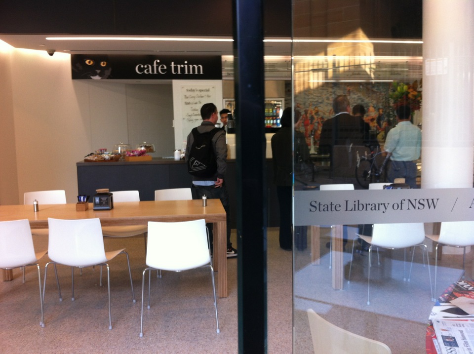 trim cafe state library 
