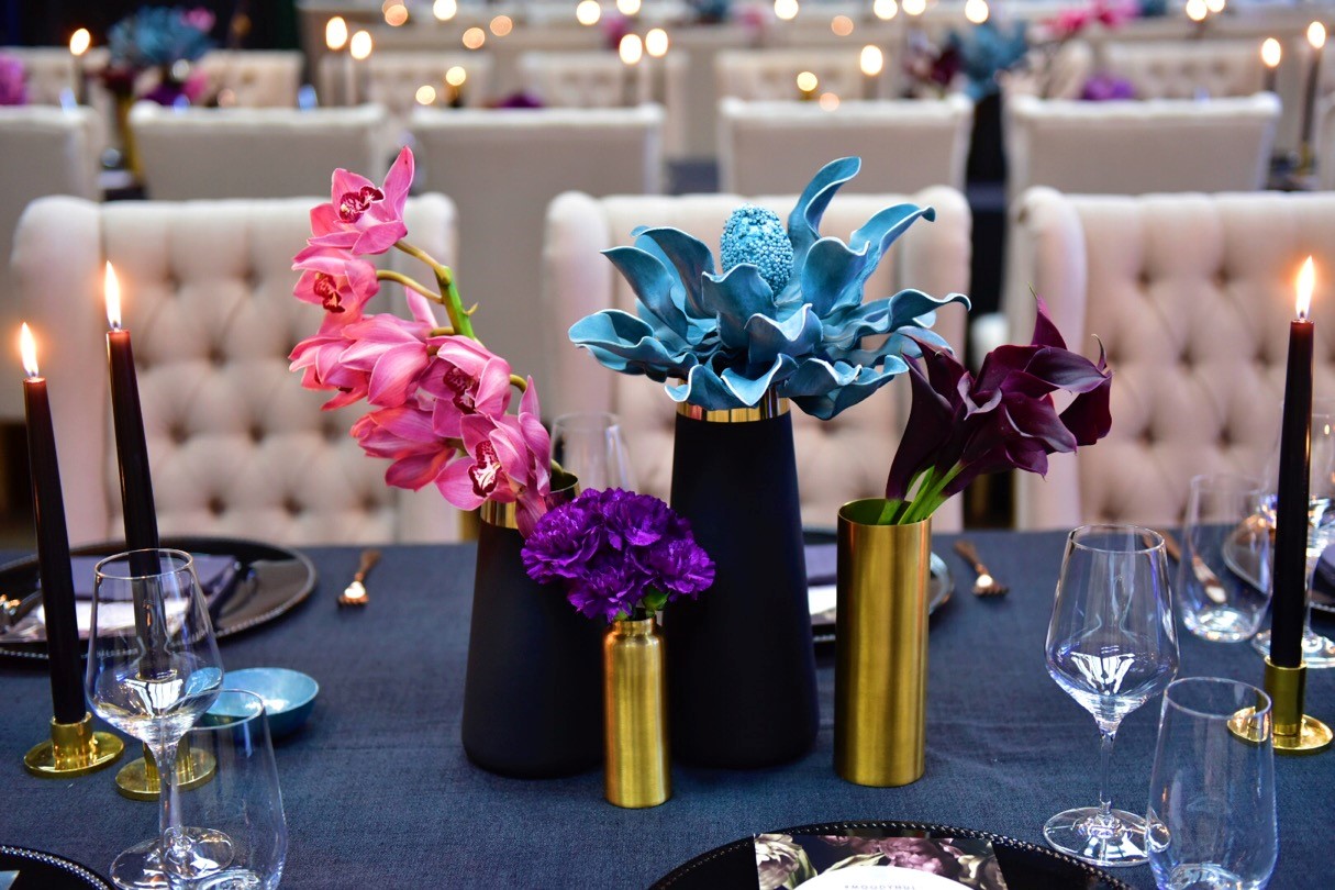 Moody hues - Decorative Events Centrepiece