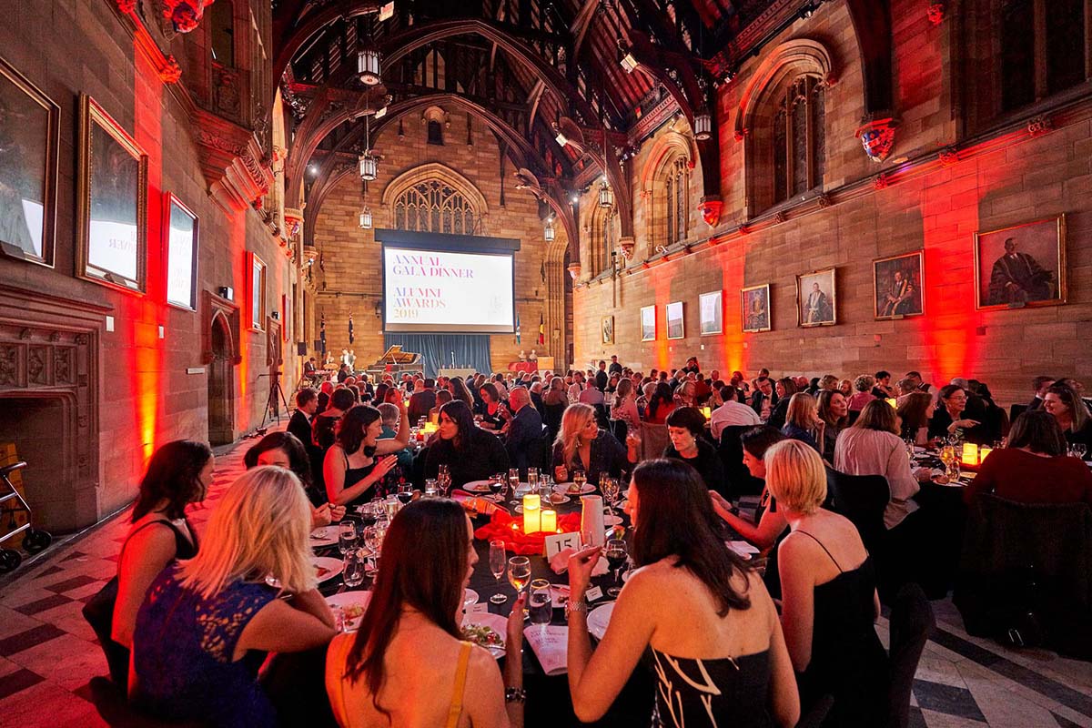 Annual Gala Dinner and Alumni Awards 2019 at The Great Hall, The University of Sydney