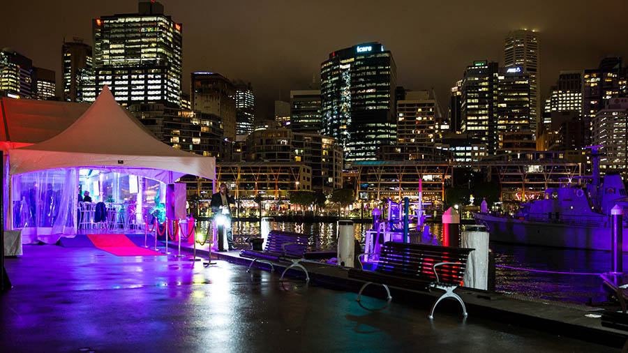 White Umbrella Marquee Event