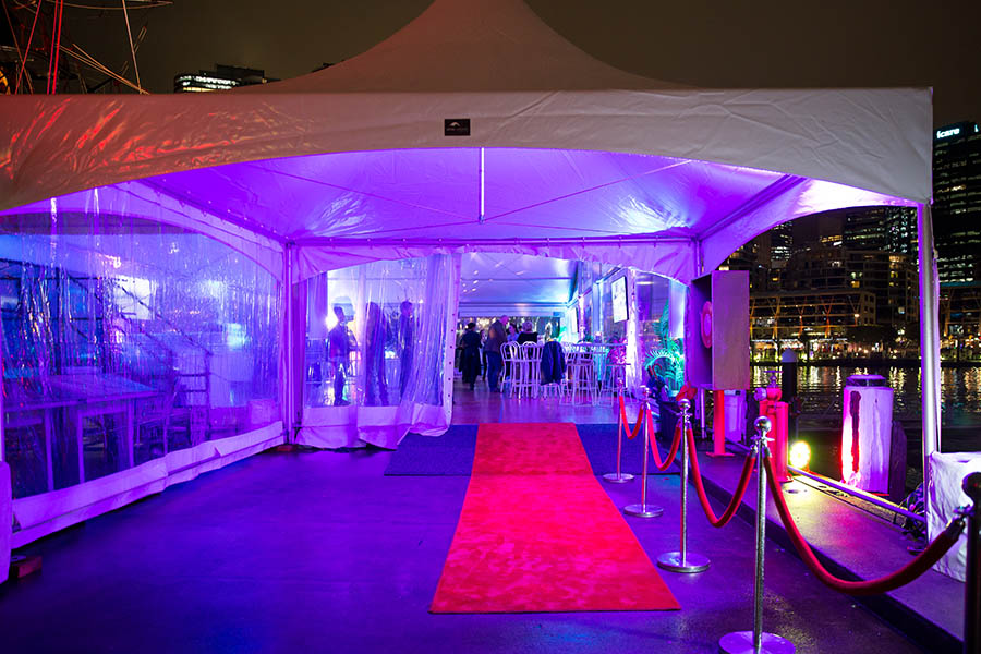 White Umbrella Marquee Event